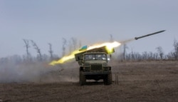 Реактивна система залпового вогню «Град» на тактичних навчаннях ЗСУ. Архівне фото.