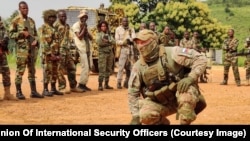 Российские наемники обеспечивают безопасность президента и правительственных чиновников в Центральноафриканской Республике. 2018 год