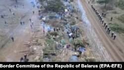 Паноҳҷӯён дар марзи Белорус ва Лаҳистон