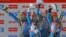 Юлія Джима, Валя Семеренко, Олена Підгрушна, Віта Семеренко — українська четвірка призерок світової першості