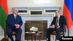 Встреча Путина и Лукашенко в Петербурге