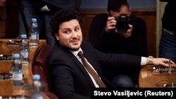 Premijer Dritan Abazović uoči vanredne sjednice crnogorskog parlamenta o izglasavanju nepovjerenja Vladi Zdravka Krivokapića, Podgorica, februar 2021. godine