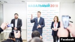 Алексей Навальный в Уфе в 2017 году