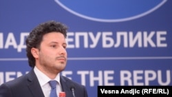 Premijer Crne Gore Dritan Abazović tokom posete Beogradu krajem juna 2022. godine