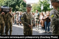 Прощання з воїном Артемієм Димидом