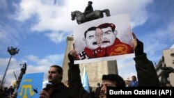 Акция в Анкаре против вооруженной агрессии России в Украине. 5 марта 2022 года