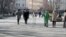 Bosnia and Herzegovina, Banja Luka, citizens walking through the city center, February 3, 2025.