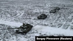 Збройні сили Південного військового округу Росії проводять навчання в російській Ростовській області, 27 січня 2022 року