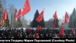 Барнаул, митинг против роста тарифов