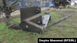 Залишки від військової техніки окупантів