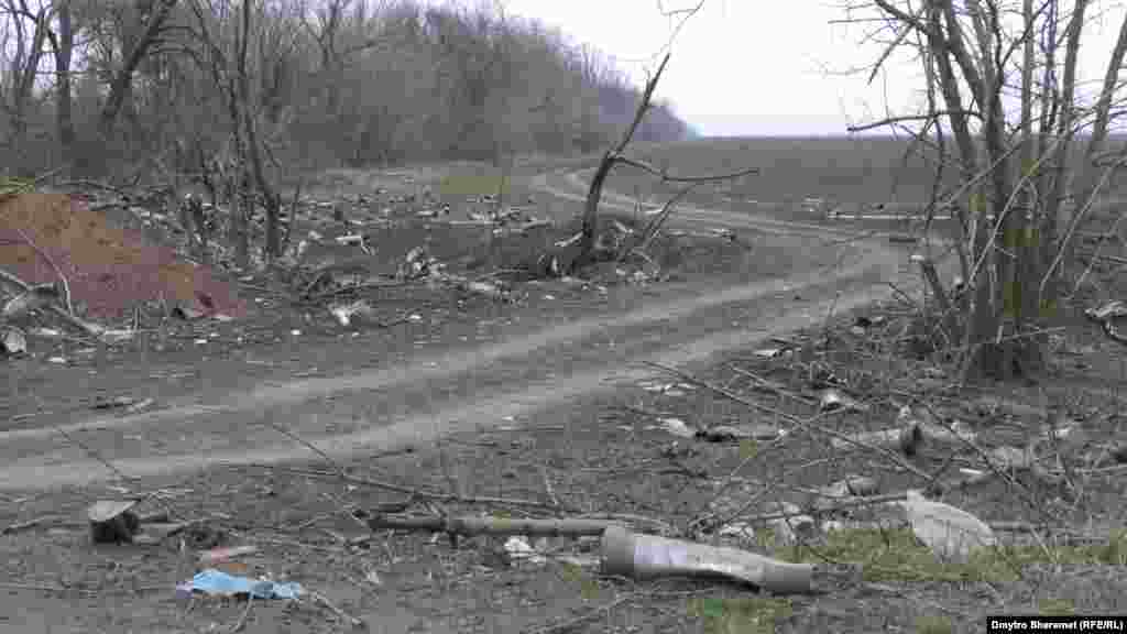 Засмічені узбіччя сільських доріг. Люди тут досі живуть без світла, є проблеми з водою.&nbsp;