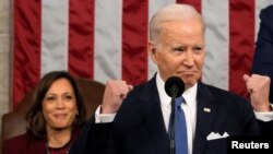 «Ми це зробили! Ми повели світ за собою проти агресії Путіна», – сказав Джозеф Байден під час виступу у Конгресі США. Вашингтон, 7 лютого 2023 року