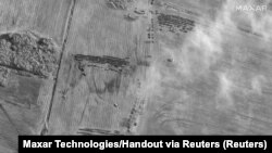 Ілюстраційне фото: військова техніка на території Білорусі поблизу кордону з Україною, лютий 2022 року