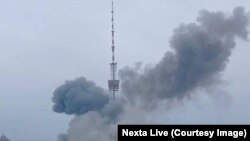 Удар по телевышке, иллюстрационное фото