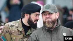 Спикер парламента Чечни Магомед Даудов и глава республики Рамзан Кадыров