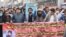 A protest organized by the Pashtun Tahafuz Movement (PTM) in Dera Ismail Khan on February 13 demanding the clearance of landmines in South Waziristan. 
