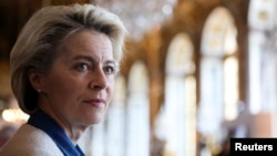 Президентка Європейської комісії Урсула фон дер Ляєн – одна з трьох посадовців, які прибули до Києва