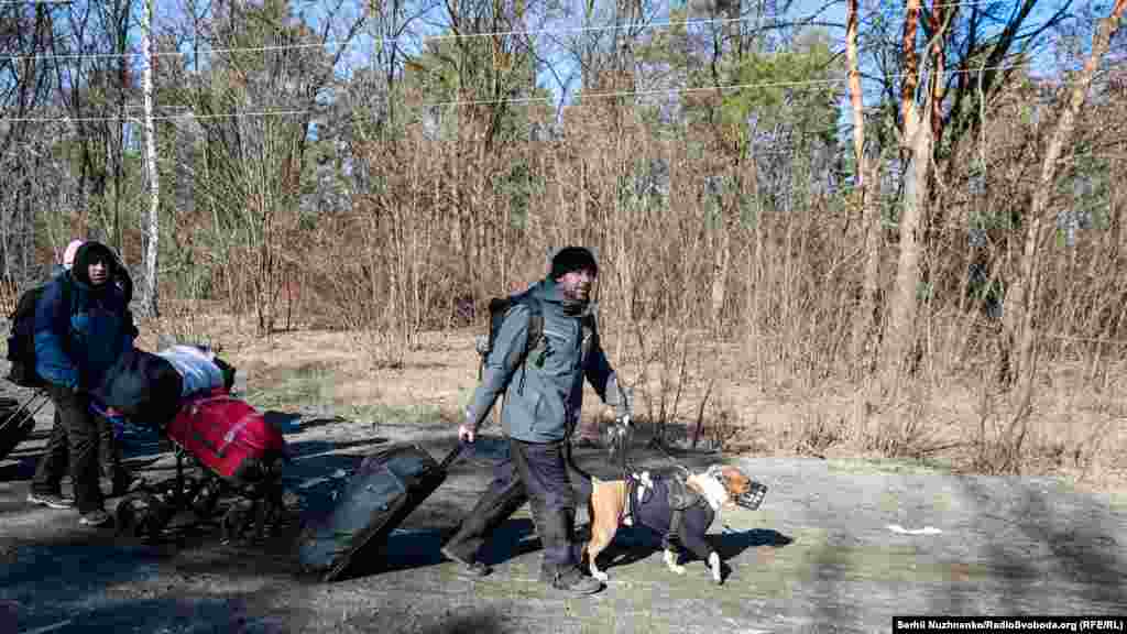 Евакуація людей із сіл Вишгородського району Київської області. 10 березня 2022 року