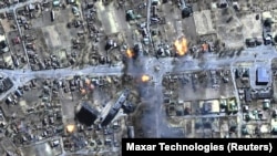 Супутниковий знімок Чернігова, 16 березня 2022 року