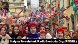 Традиційна хода звіздарів у Львові, 8 січня 2022 року