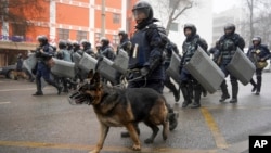 В центре Алматы 5 января 2022 года