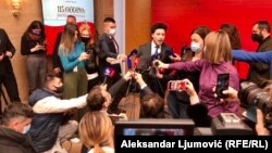 Obraćanje Dritana Abazovića medijima uoči sjednice crnogorske Skupštine, Podgorica, 3. februar 2022.