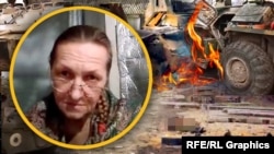 Россиянка Анна Данилова и война в Украине. Коллаж