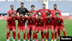 Футбольна збірна Ірану перед одним із товариських матчів