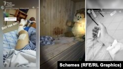 Записник був знайдений в приміщенні двоповерхового приватного будинку з лазнею, де окупанти влаштували імпровізований медпункт (фото посередині)