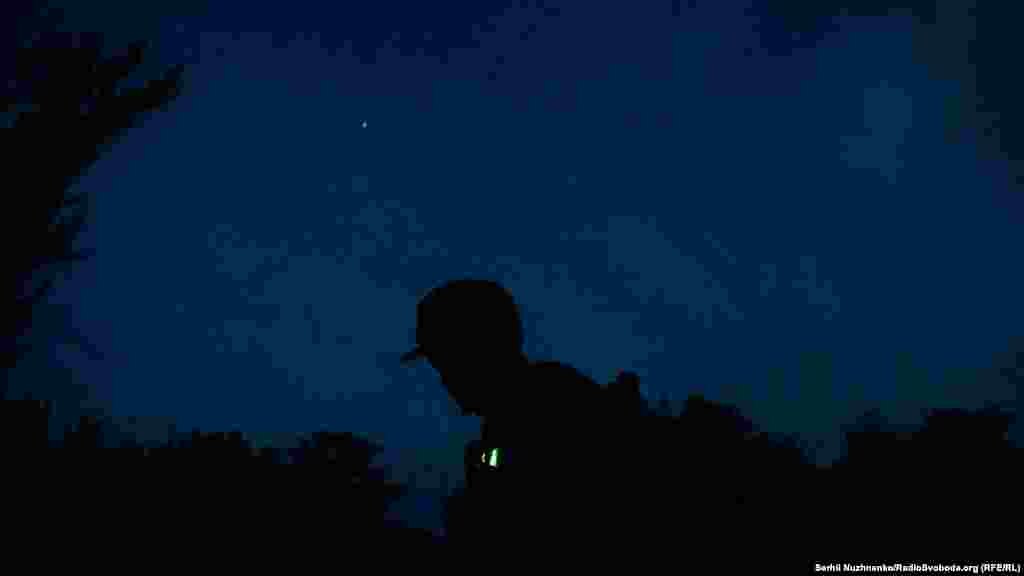 Радист під час контрнаступальних дій української армії на Харківщині, травень 2022 