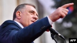 Predsednik Republike Srpske Milorad Dodik u Banjaluci, 25. februar 2025.