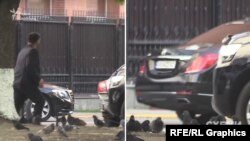 За тиждень до світкування у Відні журналісти зафіксували виїзд автівки, якою користуються Суркіси, з ГПУ