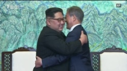 Korean Leaders Embrace At Historic Summit Korean Leaders Embrace At Historic Summit