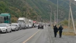 Russian Vehicles Flock To Georgian Border Following Partial Military Mobilization Russian Vehicles Flock To Georgian Border Following Partial Military Mobilization