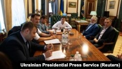 Зустріч президента України Володимира Зеленського з олігархом Ігорем Коломойським в Офісі президента. Київ, 10 вересня 2019 року