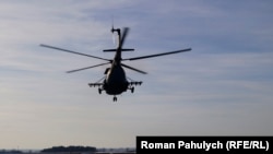 Український військовий гелікоптер Мі-8 під час навчань на ЛЬвівщині, ілюстративне фото, 2021 рік