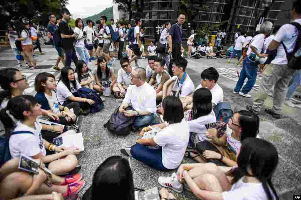 Массовые акции протеста в Гонконге