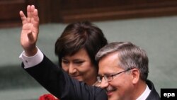 Президент Польщі Броніслав Коморовський під час царемонії інавгурації, Варшава, 6 липня 2010 року