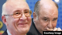 Переговорщики от Грузии Зураб Абашидзе (слева) и от РФ Григорий Карасин