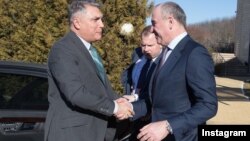 Полпред президента в СКФО Александр Матовников и глава КЧР Рашид Темрезов