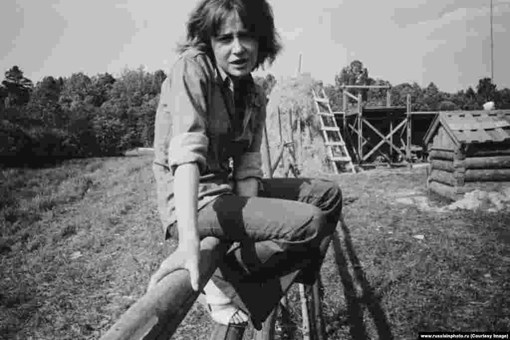 Актриса Марина Неелова на съемочной площадке фильма «С тобой и без тебя», 1973 год