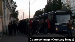 Отправка мобилизованных граждан России из Санкт-Петербурга