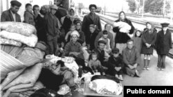 Крымскотатарские семьи, высланные из Белогорского района Крымской области, июнь 1969 года