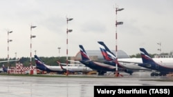 Самолеты авиакомпании "Аэрофлот" в международном аэропорту Шереметьево