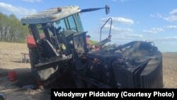Трактор підірвався на міні, обробляючи поле. Київщина. 2022 рік