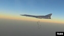 Дальній ударний бомбардувальник Ту-22М3 Повітряно-космічних сил Росії