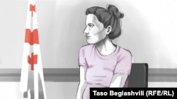 ბელა მეი ქალი სასამართლოს დარბაზში 10 ივლისს. ის 19 კვირის ორსულია.