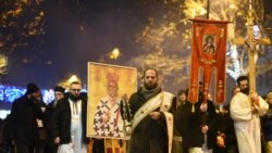 Protestne litije SPC u Podgorici 9. januar 2020.