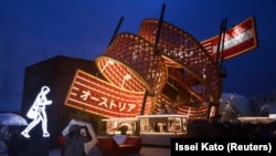 Один із виставкових павільйонів на Expo 2025 у Японії, 13 квітня 2025 року