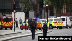 Поліція на місці інциденту, Лондон, 14 серпня 2018 року